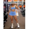 imageHigh Waisted Golf Skort Tennis Skirt for Women Bodycon Mini Skirt Short Pickleball Athletic Skirt with ShortsBlue