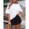 imageLace Ruffle Mini Skirts for Women High Waisted Pleated Skort Micro Skirt Y2k Cute Short Skirt with ShortsBlack