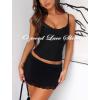 imageLace Trim Bodycon Mini Skirts for Women High Waisted Y2k Cute Short Skirt Wrap Pencil Skirt Mini Skort BlackBlack