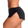 imageLow Rise Booty Shorts Micro Mini Pajamas Shorts for Women Cute Boy Short Side Slit Ruched Lounge Pj BottomsBlack