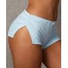 imageLow Rise Booty Shorts Micro Mini Pajamas Shorts for Women Cute Boy Short Side Slit Ruched Lounge Pj BottomsLight Blue