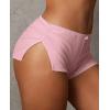 imageLow Rise Booty Shorts Micro Mini Pajamas Shorts for Women Cute Boy Short Side Slit Ruched Lounge Pj BottomsLight Pink