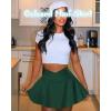 imageWomen Golf Skort Tennis Skirt with Pockets Shorts High Waisted Pleated Mini Skirt Athletic Skorts Pickleball SkirtsB1 Everyday Mini Skirts Forest Green