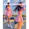 imageWomen Golf Skort Tennis Skirt with Pockets Shorts High Waisted Pleated Mini Skirt Athletic Skorts Pickleball SkirtsB1 Everyday Mini Skirts Hot Pink