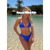 image2 Piece Bikini Sets for Women Tummy Control Swimsuits Bikini Tops Full Coverage Bottoms Bathing Suit02 Blue