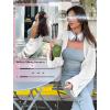 imageChunky Knit Bolero Shrug Cardigan Sweater for Women Fall Open Front Long Arm Sleeve Cropped Cardigan Y2k Loose SueterBeige White