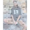 imageOversized Jersey Shirts for Women Y2k Blokette Tops V Neck Number Graphic Tees Short Sleeve TShirt Black WhiteBlack