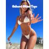 imageString Bikini Tops for Women Bathing Suit Swim Tops Sexy Triangle Bikini Top Black02 Bright White