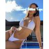 imageString Bikini Tops for Women Bathing Suit Swim Tops Sexy Triangle Bikini Top Black02 Bright White
