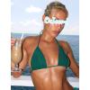 imageString Bikini Tops for Women Bathing Suit Swim Tops Sexy Triangle Bikini Top Black02 Dark Green