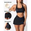 imageTwo Piece Tennis Skirt Sets for Women 2 Piece Mini Skirt Set Going Out Golf Skort Athletic Skirt Pickleball Outfit01a1 2 Piece Mini Skirt Sets Black