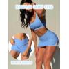 imageTwo Piece Tennis Skirt Sets for Women 2 Piece Mini Skirt Set Going Out Golf Skort Athletic Skirt Pickleball Outfit01a1 2 Piece Mini Skirt Sets Blue