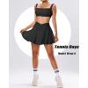 imageTwo Piece Tennis Skirt Sets for Women 2 Piece Mini Skirt Set Going Out Golf Skort Athletic Skirt Pickleball Outfit01b1 2 Piece Skirt Set Black