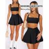 imageTwo Piece Tennis Skirt Sets for Women 2 Piece Mini Skirt Set Going Out Golf Skort Athletic Skirt Pickleball Outfit01b1 2 Piece Skirt Set Black