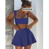 imageTwo Piece Tennis Skirt Sets for Women 2 Piece Mini Skirt Set Going Out Golf Skort Athletic Skirt Pickleball Outfit01b1 2 Piece Skirt Set Navy Blue