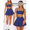 imageTwo Piece Tennis Skirt Sets for Women 2 Piece Mini Skirt Set Going Out Golf Skort Athletic Skirt Pickleball Outfit01b1 2 Piece Skirt Set Navy Blue