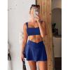 imageTwo Piece Tennis Skirt Sets for Women 2 Piece Mini Skirt Set Going Out Golf Skort Athletic Skirt Pickleball Outfit01b1 2 Piece Skirt Set Navy Blue