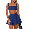 imageTwo Piece Tennis Skirt Sets for Women 2 Piece Mini Skirt Set Going Out Golf Skort Athletic Skirt Pickleball Outfit01b1 2 Piece Skirt Set Navy Blue