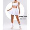imageTwo Piece Tennis Skirt Sets for Women 2 Piece Mini Skirt Set Going Out Golf Skort Athletic Skirt Pickleball Outfit01b1 2 Piece Skirt Set White