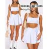 imageTwo Piece Tennis Skirt Sets for Women 2 Piece Mini Skirt Set Going Out Golf Skort Athletic Skirt Pickleball Outfit01b1 2 Piece Skirt Set White