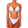 image2 Piece Bikini Sets for Women Tummy Control Swimsuits Bikini Tops Full Coverage Bottoms Bathing Suit02 White