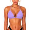 imageString Bikini Tops for Women Bathing Suit Swim Tops Sexy Triangle Bikini Top Black02 Purple