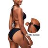 imageBikini Bottoms for Women Full Coverage Bathing Suit Swim Bottom Thong Bikinis BlackB1 Side Tie Bikini Bottoms Black