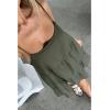imageFlowy Short Sundress Mini Babydoll Dresses for Women Going Out Tiered Ruffle Beach Spaghetti Strap Swing Dress Cute2 Olive Green