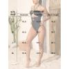 imageSexy Cut Out One Piece Swimsuit for Women Tummy Control Halter Swim Suits Beach Bandeau Bikini Swimwear Bathing SuitBlack