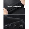 imageTapata Skorts Skirts for Women High Waisted Denim Mini Casual Stretchy Jean Skirt Slit with ShortsBlack