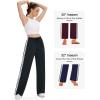 imageTapata Womens 28303234 Inseam Track Pants Loose Straight Leg Jogging Sweatpants WarmUp Sports Athletic RunningBlack