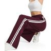 imageTapata Womens 28303234 Inseam Track Pants Loose Straight Leg Jogging Sweatpants WarmUp Sports Athletic RunningBurgundy