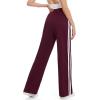 imageTapata Womens 28303234 Inseam Track Pants Loose Straight Leg Jogging Sweatpants WarmUp Sports Athletic RunningBurgundy