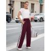 imageTapata Womens 28303234 Inseam Track Pants Loose Straight Leg Jogging Sweatpants WarmUp Sports Athletic RunningBurgundy