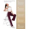 imageTapata Womens 28303234 Inseam Track Pants Loose Straight Leg Jogging Sweatpants WarmUp Sports Athletic RunningBurgundy