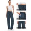 imageTapata Womens 28303234 Inseam Track Pants Loose Straight Leg Jogging Sweatpants WarmUp Sports Athletic RunningDark Grey