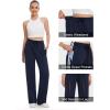 imageTapata Womens 28303234 Inseam Track Pants Loose Straight Leg Jogging Sweatpants WarmUp Sports Athletic RunningNavy Blue