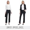 imageTapata Womens 28303234 Stretchy Straight Dress Pants with Pockets Tall Petite Regular for Office Work BusinessBlack  Pinstripe