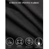 imageTapata Womens 28303234 Stretchy Straight Dress Pants with Pockets Tall Petite Regular for Office Work BusinessBlack