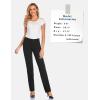 imageTapata Womens 28303234 Stretchy Straight Dress Pants with Pockets Tall Petite Regular for Office Work BusinessBlack