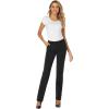 imageTapata Womens 28303234 Stretchy Straight Dress Pants with Pockets Tall Petite Regular for Office Work BusinessBlack