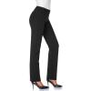 imageTapata Womens 28303234 Stretchy Straight Dress Pants with Pockets Tall Petite Regular for Office Work BusinessBlack
