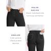 imageTapata Womens 28303234 Stretchy Straight Dress Pants with Pockets Tall Petite Regular for Office Work BusinessBlack