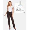 imageTapata Womens 28303234 Stretchy Straight Dress Pants with Pockets Tall Petite Regular for Office Work BusinessBrown