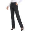 imageTapata Womens 28303234 Stretchy Straight Dress Pants with Pockets Tall Petite Regular for Office Work BusinessCharcoal