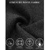 imageTapata Womens 28303234 Stretchy Straight Dress Pants with Pockets Tall Petite Regular for Office Work BusinessCharcoal
