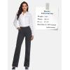 imageTapata Womens 28303234 Stretchy Straight Dress Pants with Pockets Tall Petite Regular for Office Work BusinessCharcoal