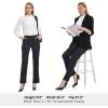 imageTapata Womens 28303234 Stretchy Straight Dress Pants with Pockets Tall Petite Regular for Office Work BusinessGrey  Herringbone