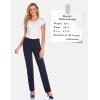 imageTapata Womens 28303234 Stretchy Straight Dress Pants with Pockets Tall Petite Regular for Office Work BusinessNavy Blue