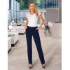 imageTapata Womens 28303234 Stretchy Straight Dress Pants with Pockets Tall Petite Regular for Office Work BusinessNavy Blue